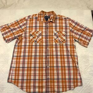 Legend One "Freedom Cruisers"‎ short sleeve button front shirt 3XLT